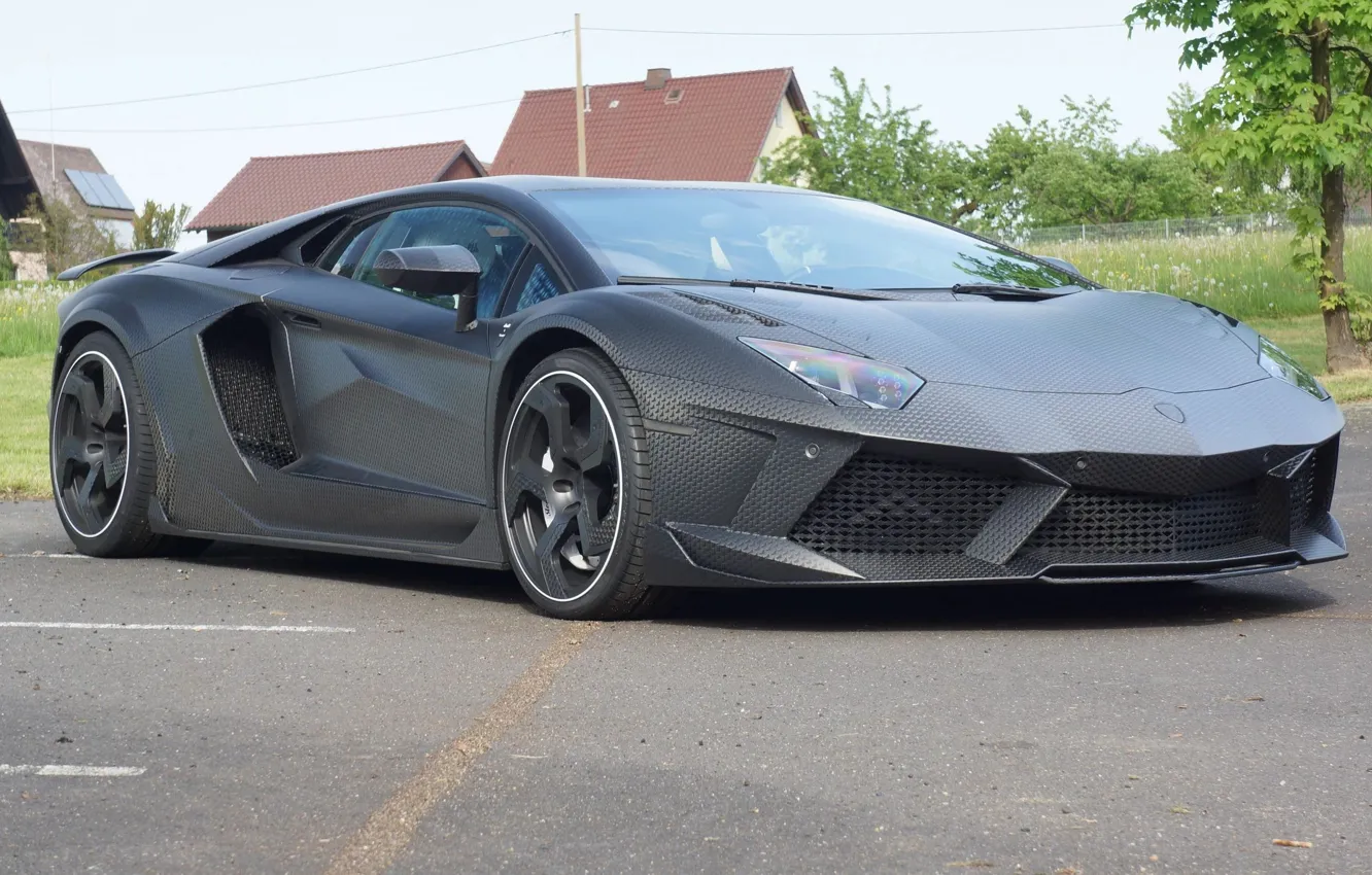 Photo wallpaper tuning, Lamborghini, carbon, Aventador, Mansory, Carbonado