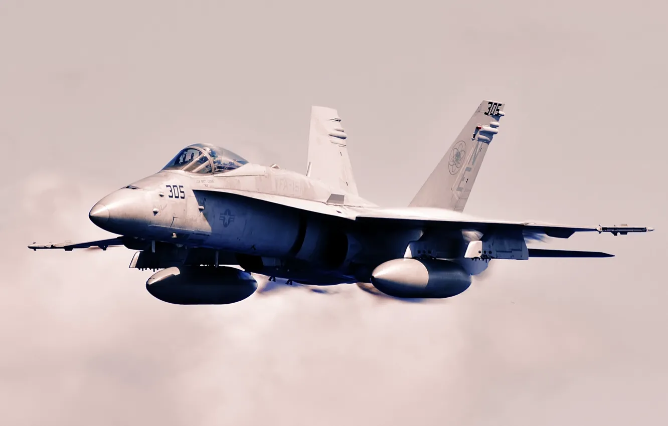 Photo wallpaper airplane, aviation, jet, McDonnel Douglas F/A-18 Hornet