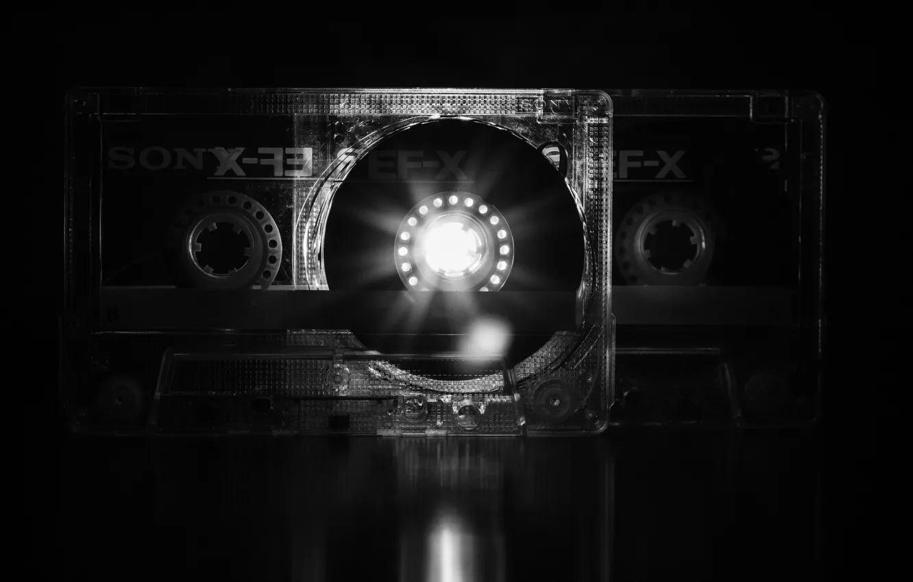 Photo wallpaper retro, music, cassette, cassette, the controls