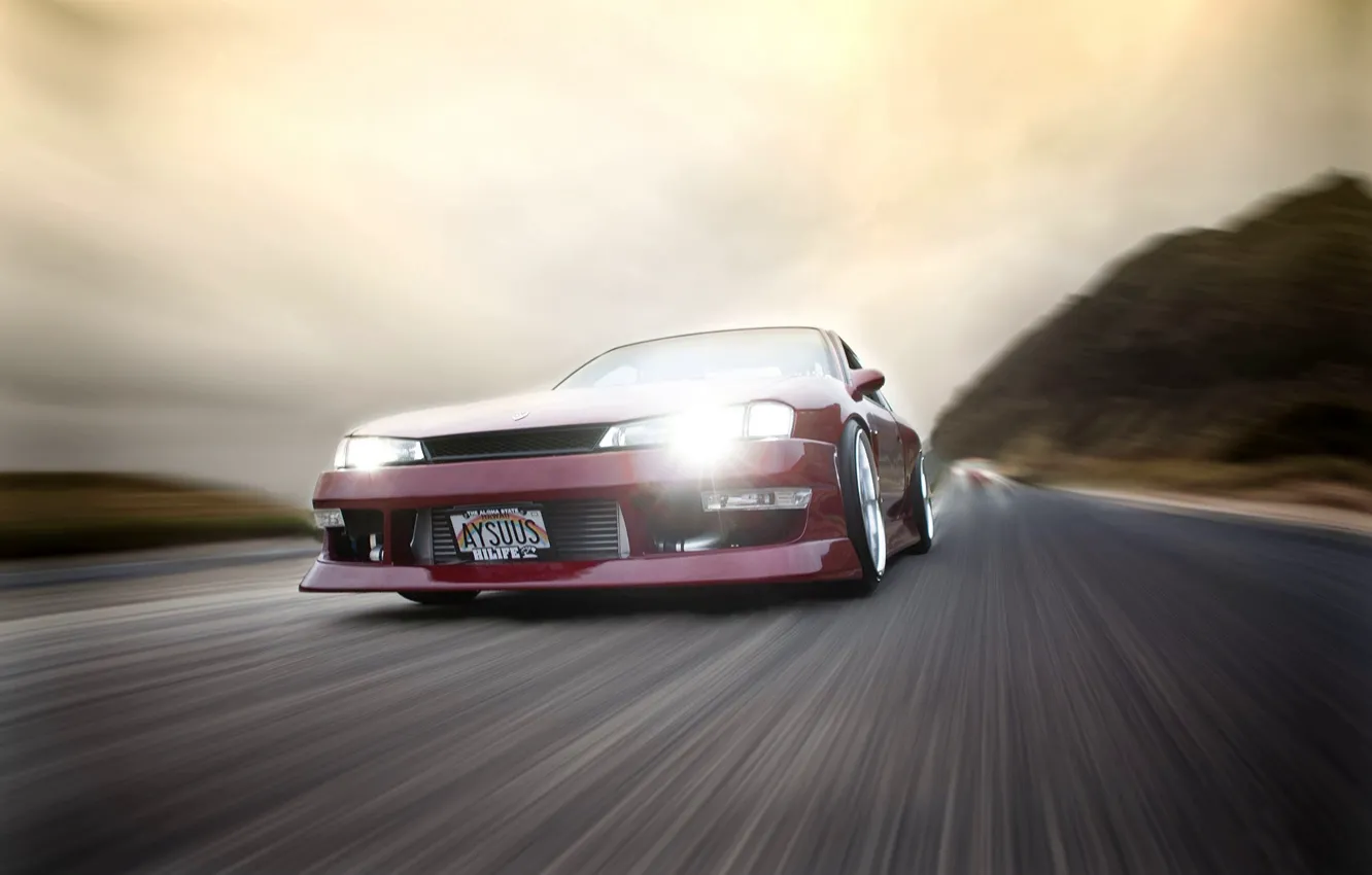 Photo wallpaper Nissan, Speed, Vehicle