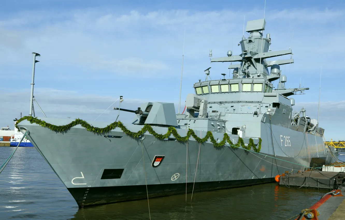 Photo wallpaper Corvette, commissioning, German Navy and, FGS Cologne