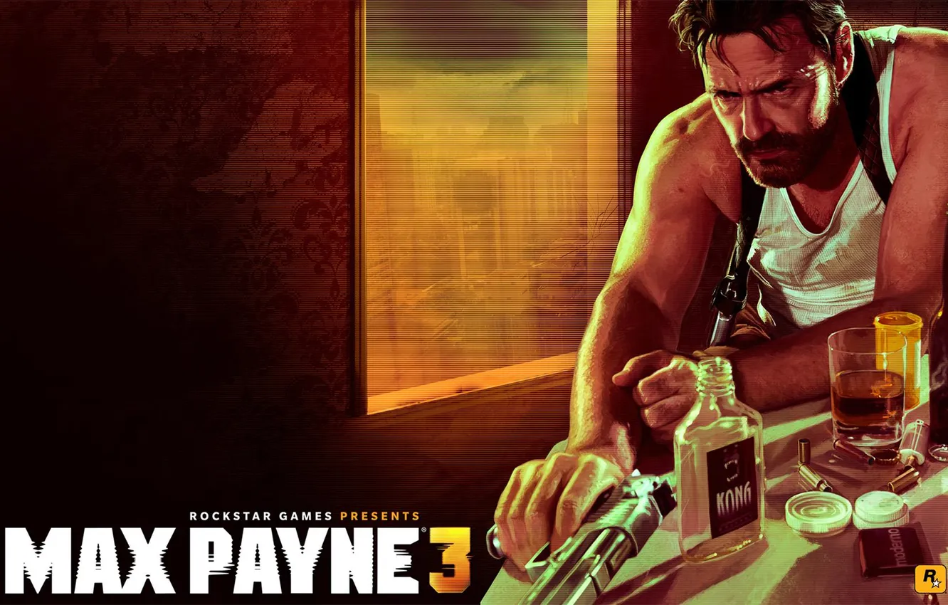 Photo wallpaper Max Payne 3, Max, Rockstar Games, Payne, KONG, Desert Eagle