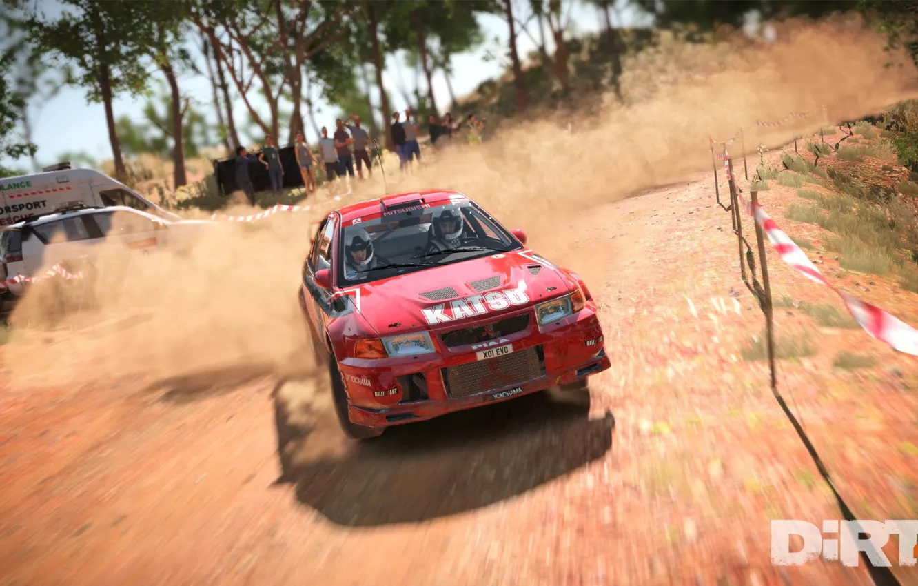 Photo wallpaper car, game, race, speed, vegetation, Dirt 4