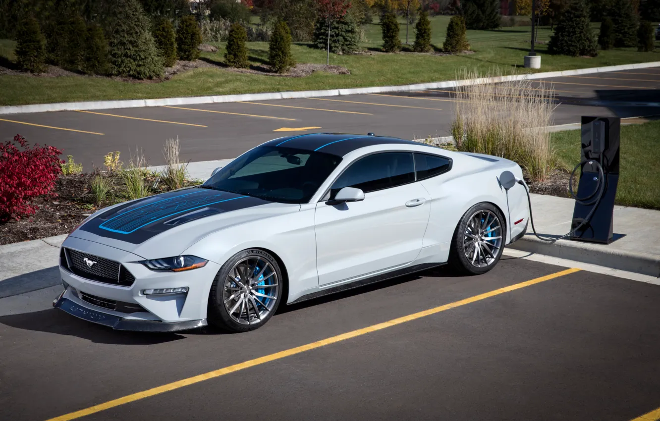 Photo wallpaper Concept, Mustang, Ford, Lithium, 2019, SEMA 2019