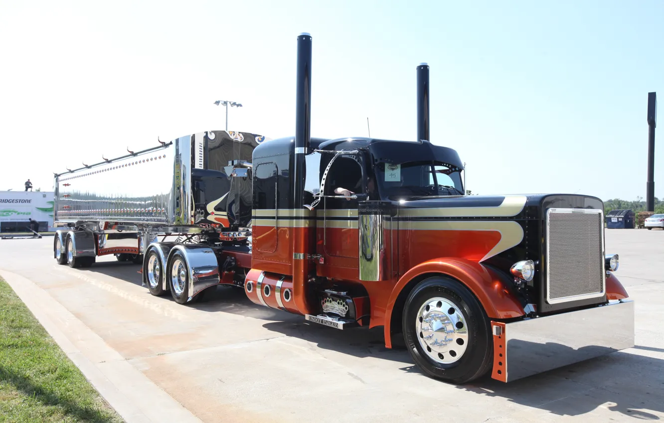 Photo wallpaper custom, truck, peterbilt, great america truck show