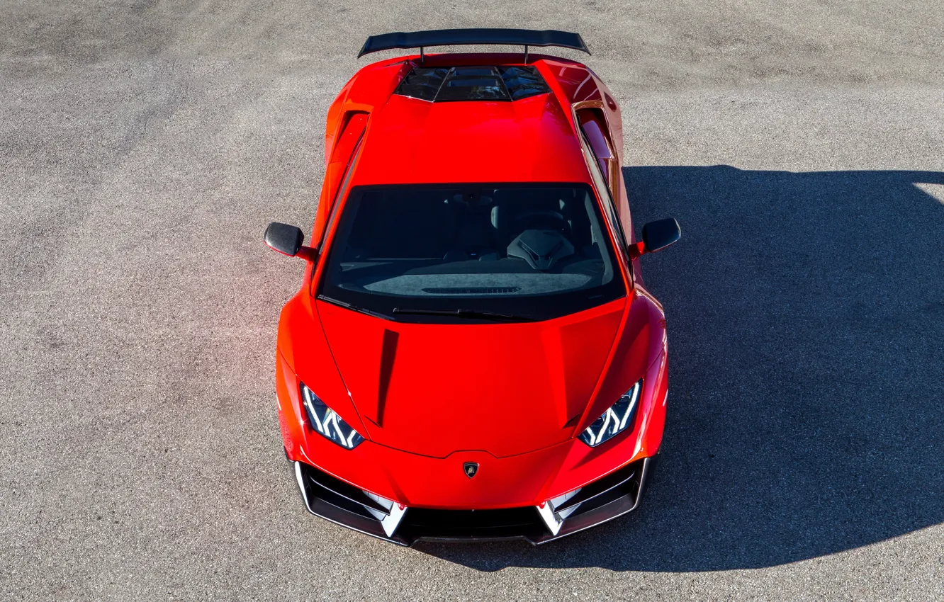 Photo wallpaper Lamborghini, supercar, front view, Novitec, Torado, Huracan, 2016, LP 580-2