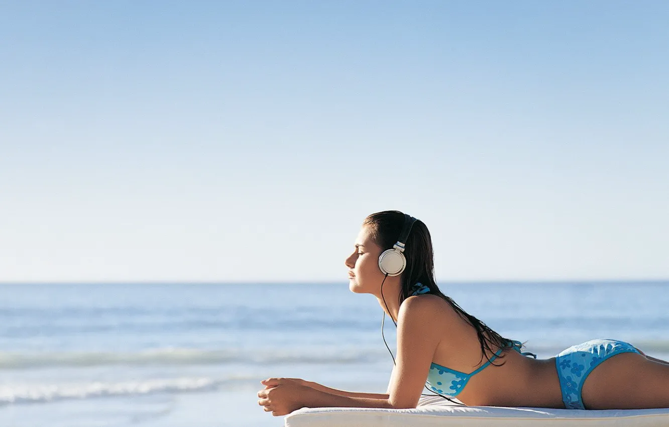 Photo wallpaper sea, summer, music