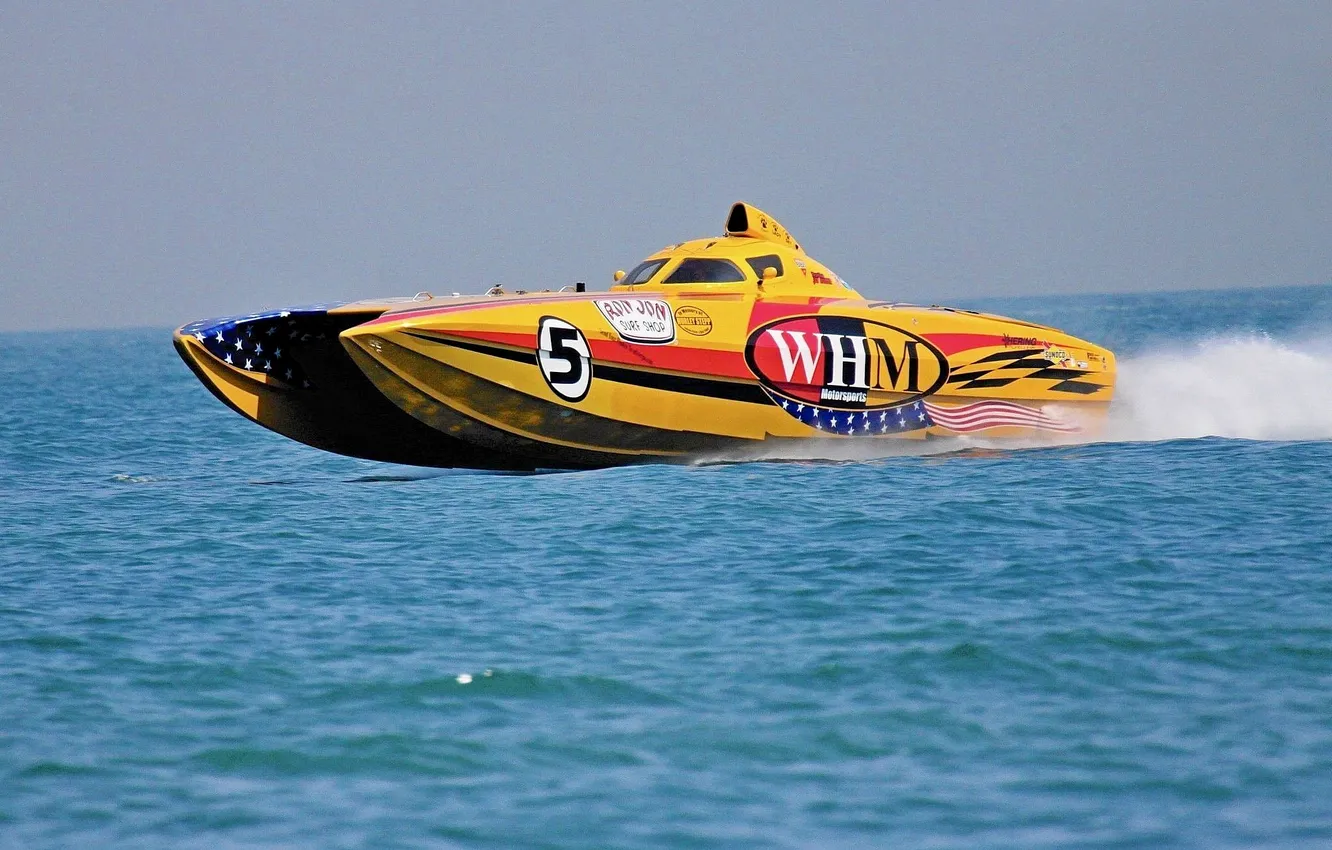 Photo wallpaper race, boat, speed