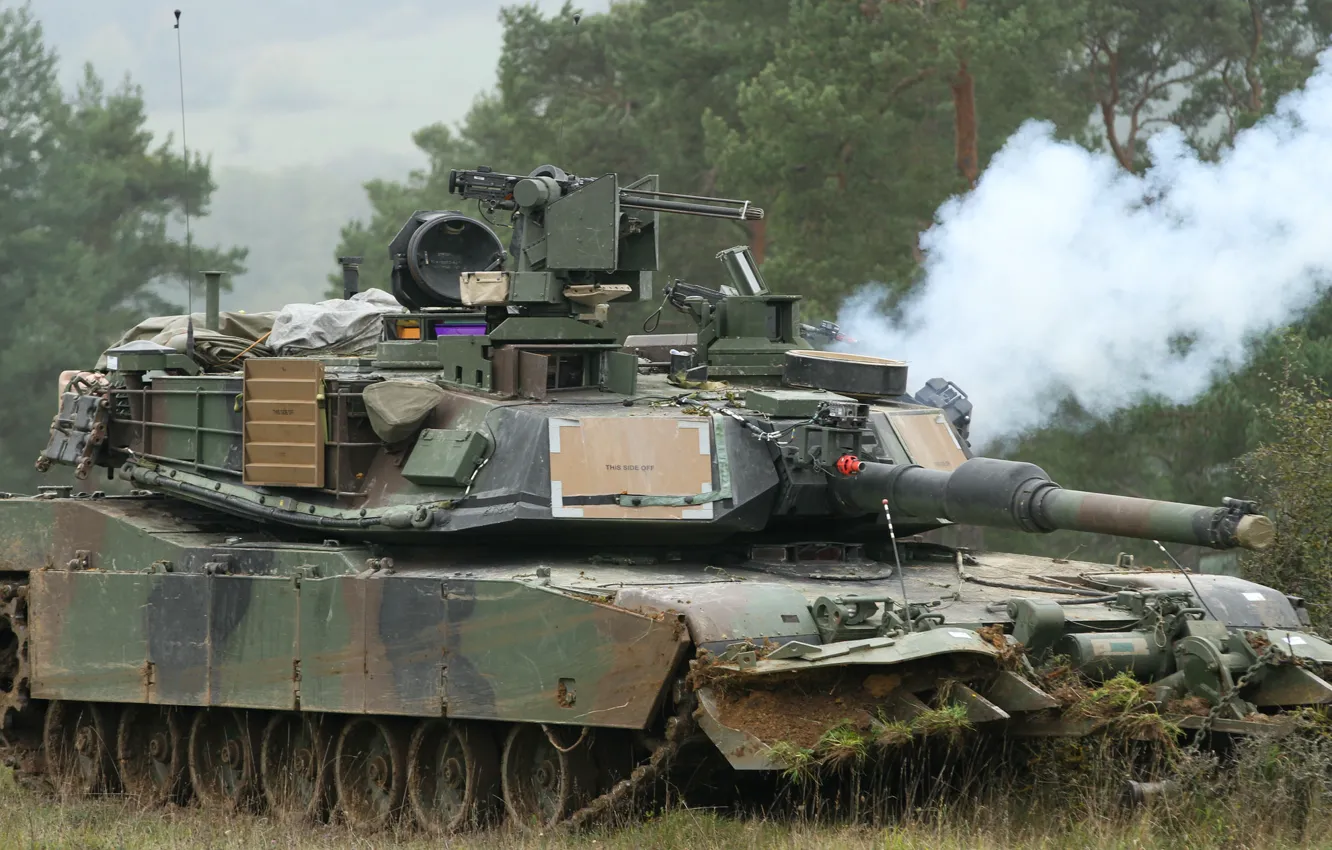 Photo wallpaper tank, armor, Abrams, Abrams, M1A2