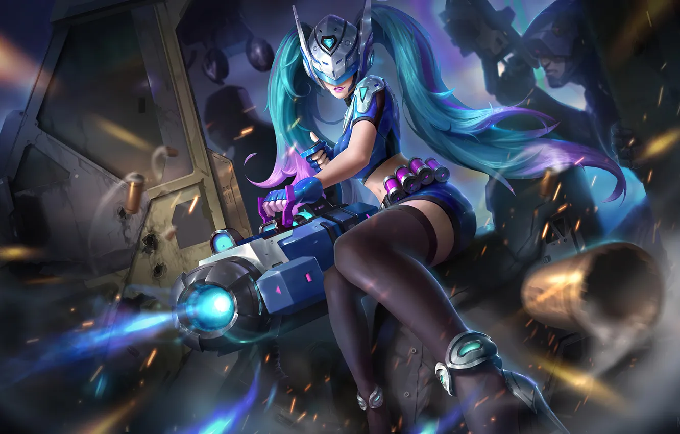 Photo wallpaper Art, Skin, Layla, Mobile Legends, Blue Spectre