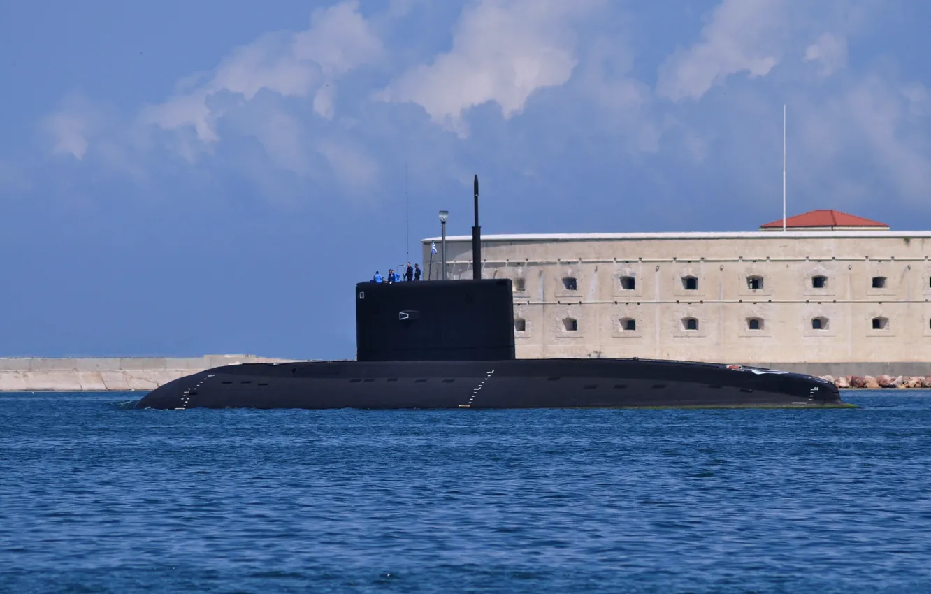 Photo wallpaper Navy, submarine, diesel, The black sea fleet, access to the sea, "Novorossiysk", SSK