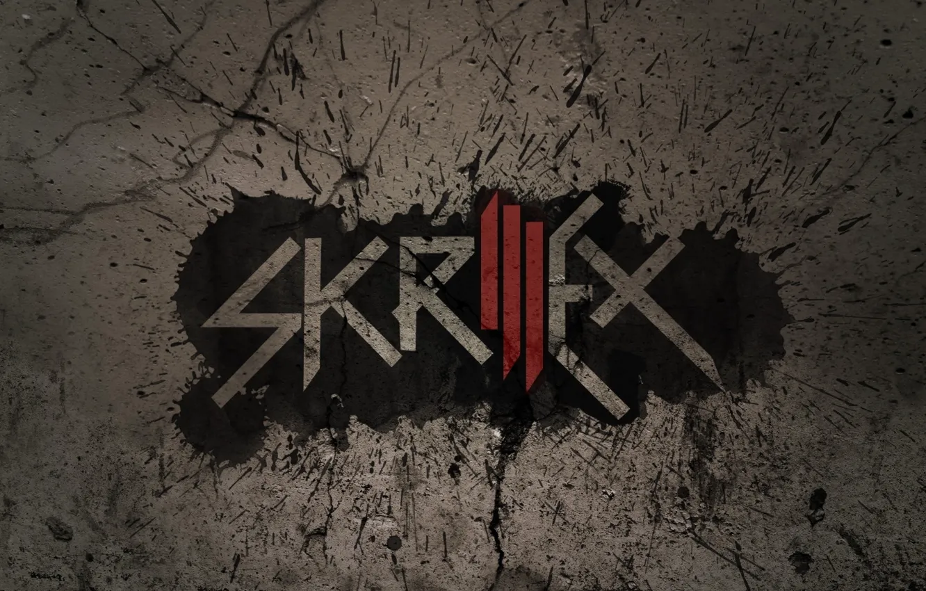 Photo wallpaper music, logo, dubstep, Skrillex