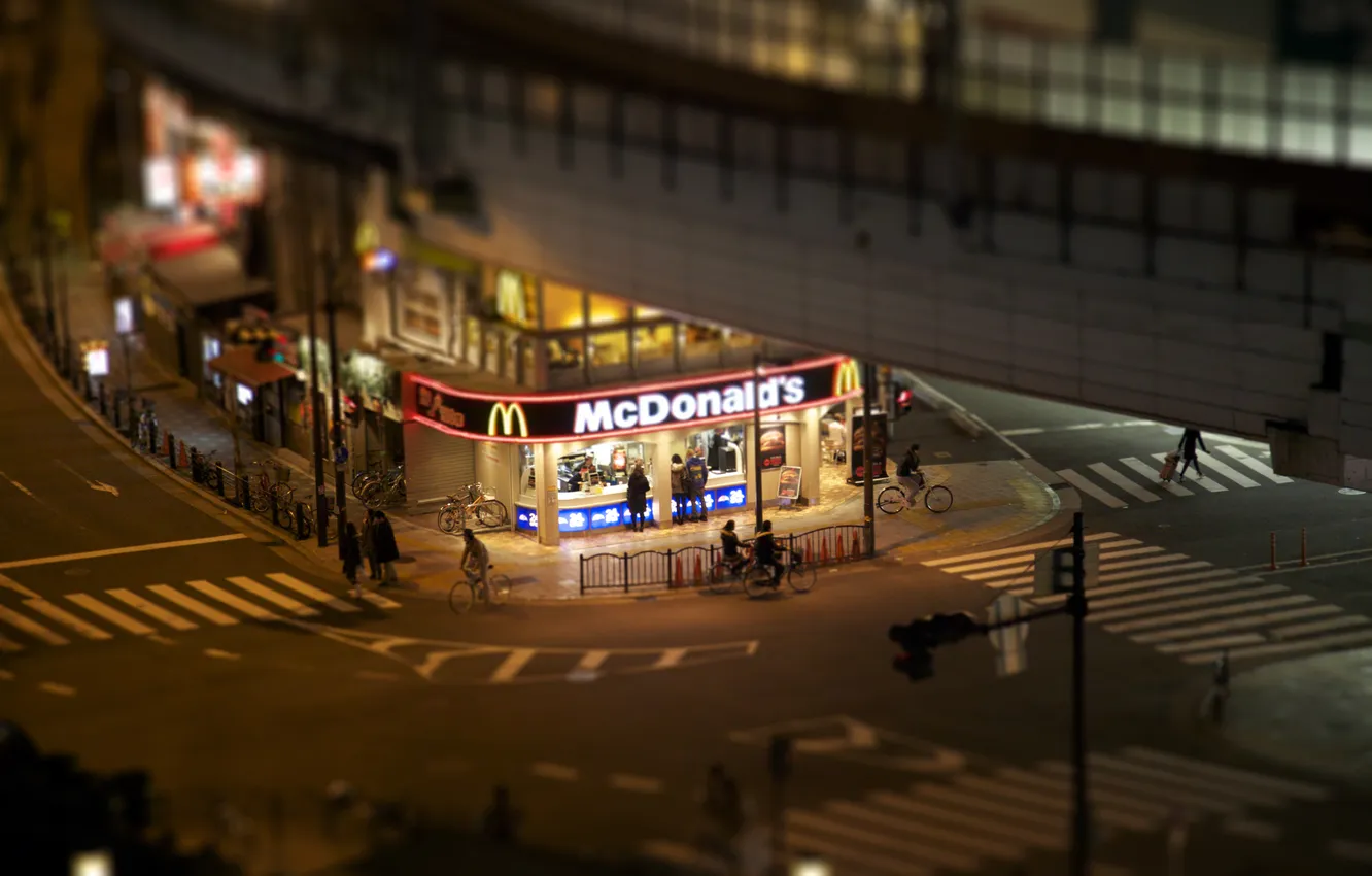 Photo wallpaper Home, The evening, Photo, Road, Lights, Night, The city, Street