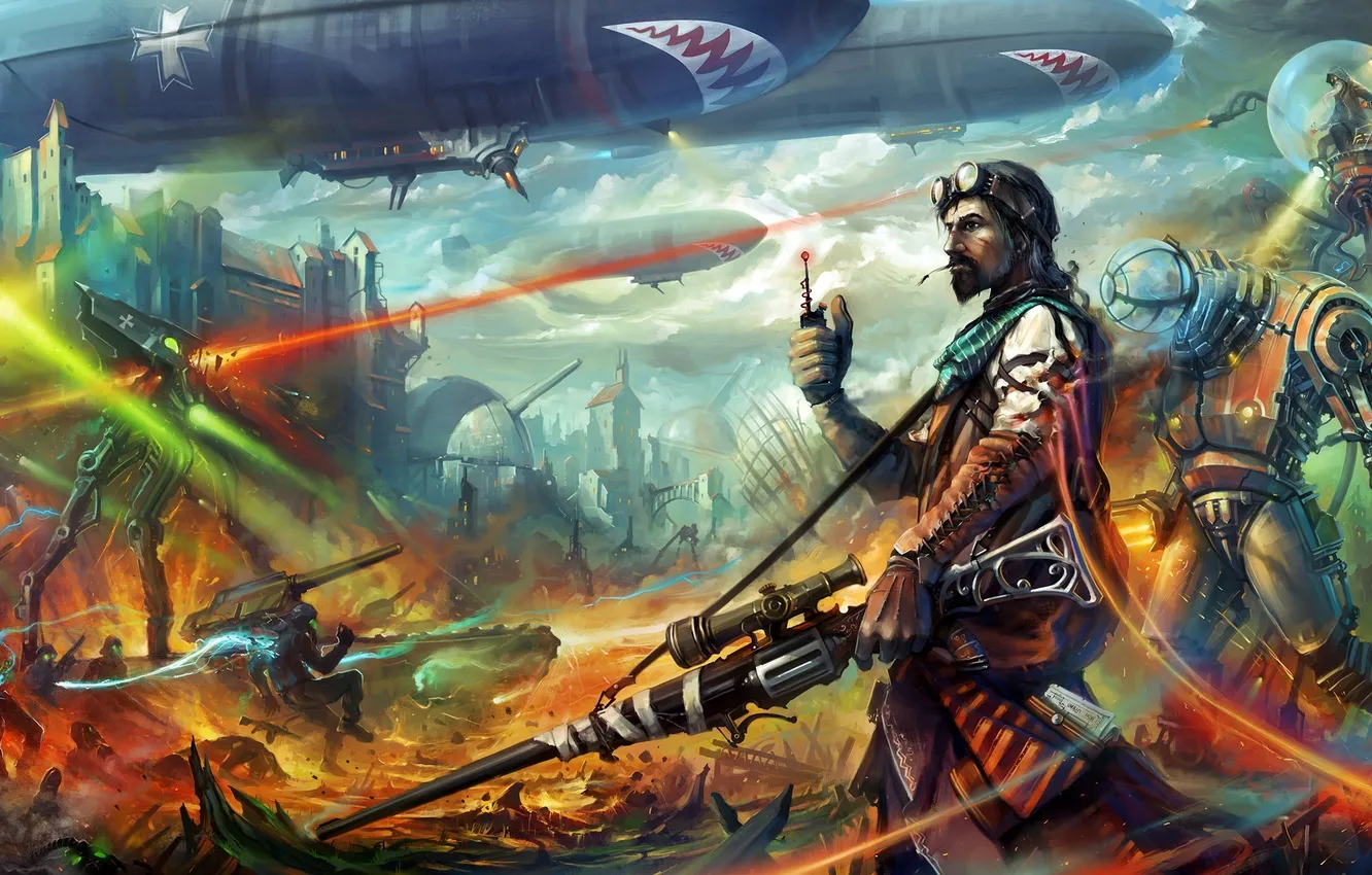 Photo wallpaper art, mercenary, Mercenaries