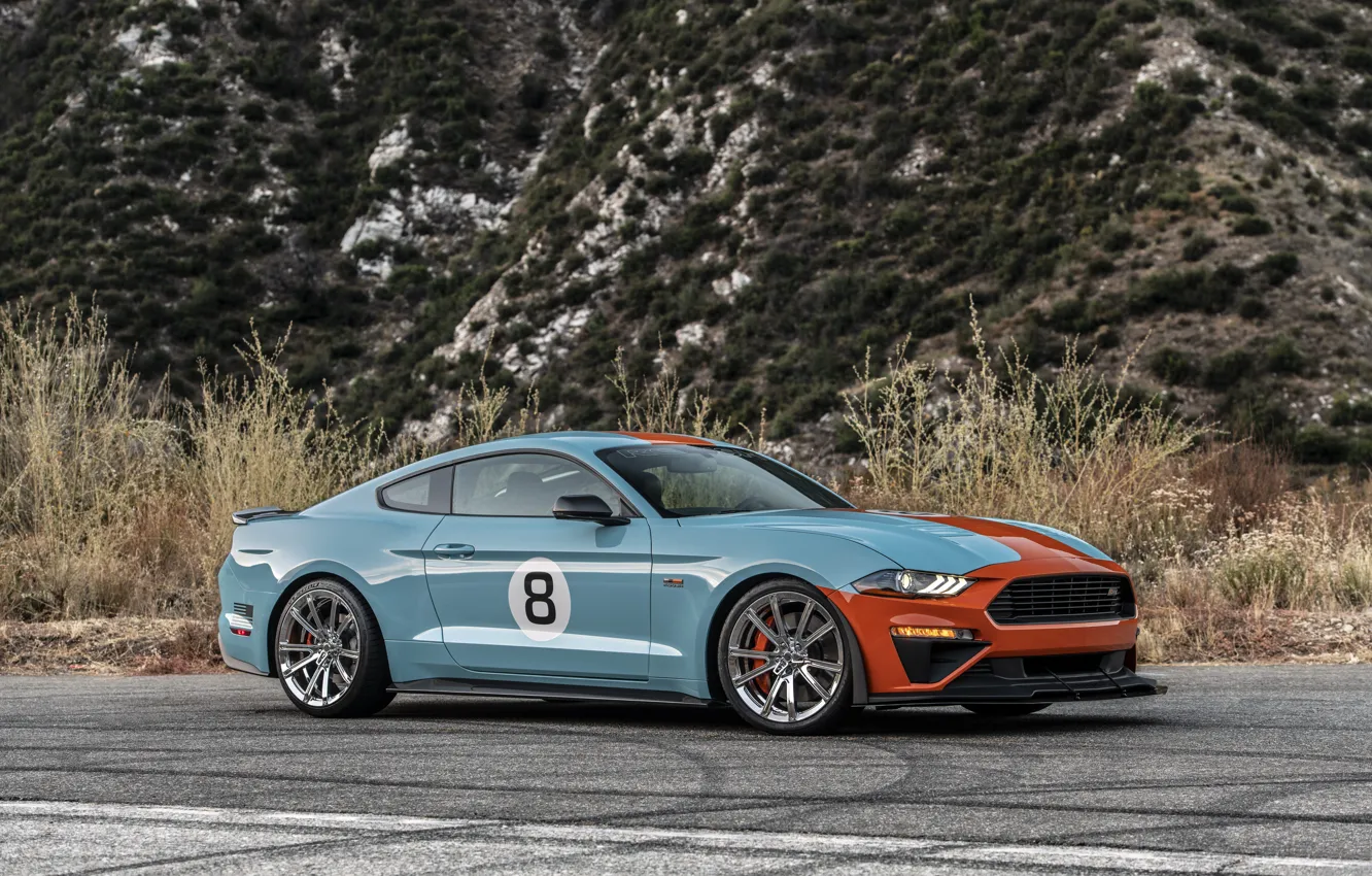 Photo wallpaper Mustang, Ford, Mustang GT, Roush, 2019, Performance Stage 3