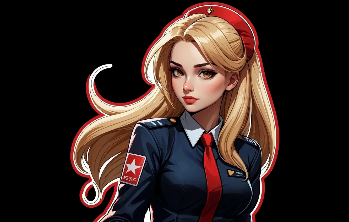 Photo wallpaper girls, neural network, renderery