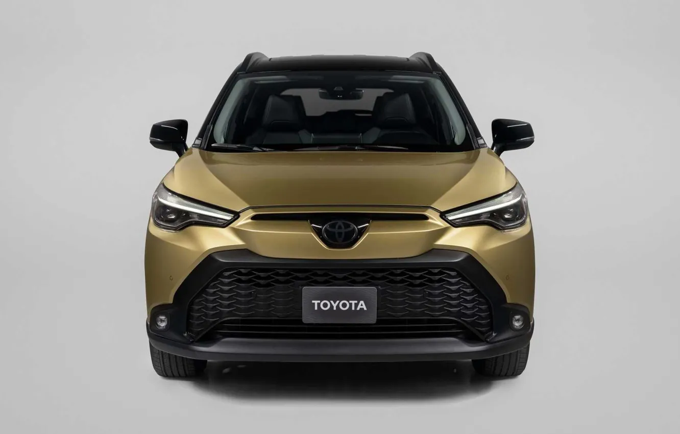 Photo wallpaper Toyota, front view, Hybrid, Corolla, Cross, for US