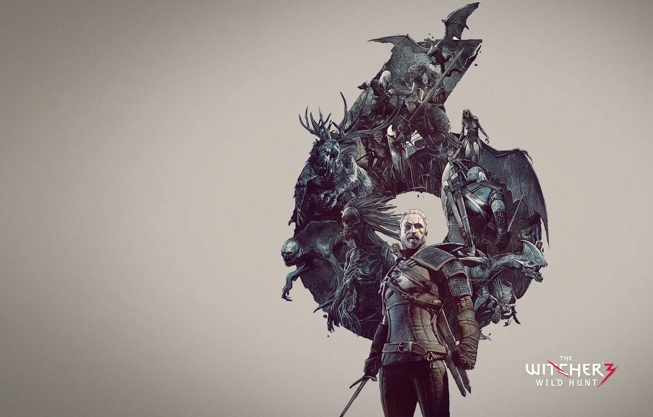 Photo wallpaper game, fantasy, the Witcher, games, monsters, witcher, Geralt, geralt