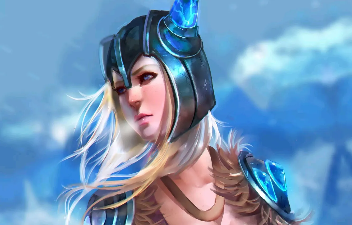 Photo wallpaper girl, art, League of Legends, Sejuani, Talitapersi