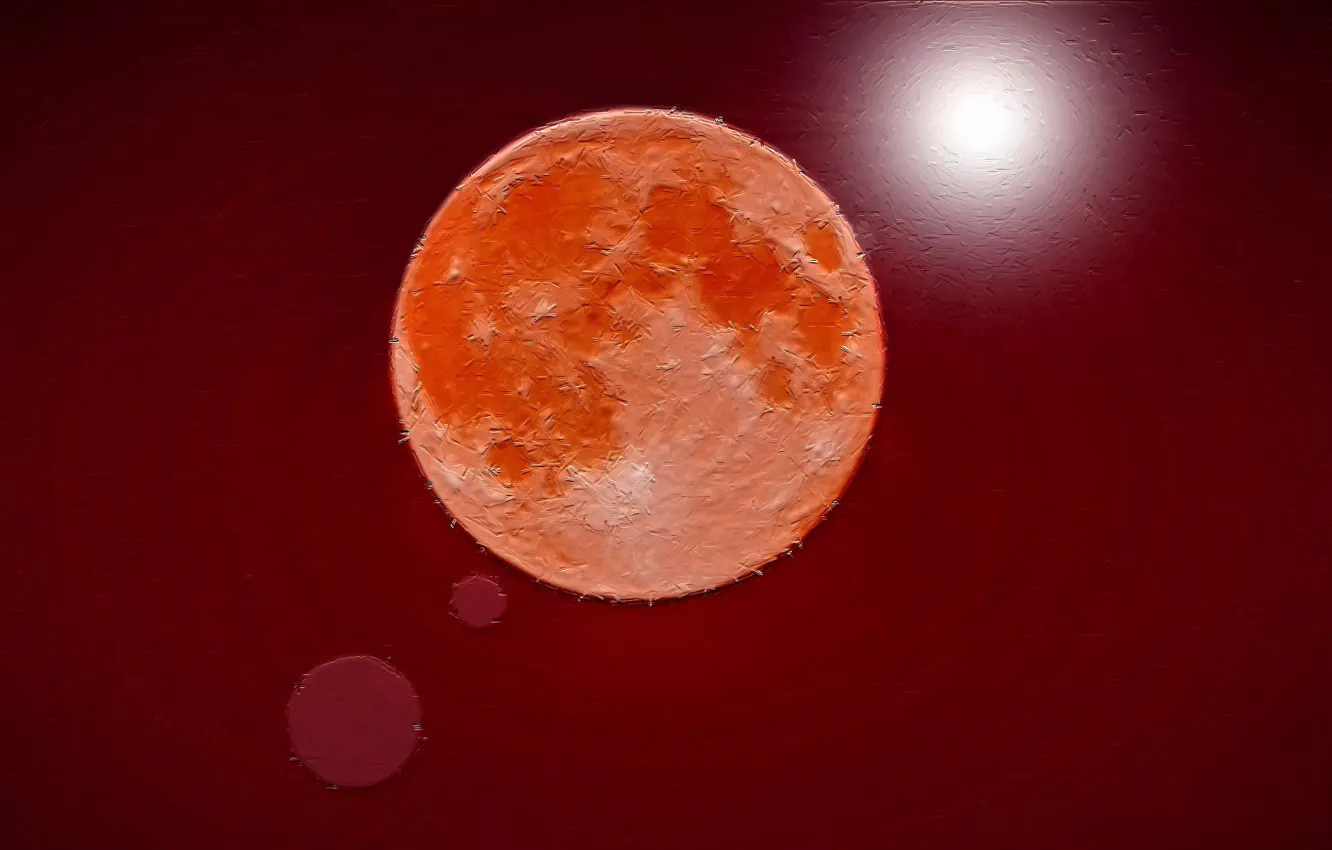 Photo wallpaper moon, magic, colours, beutifil, Strange