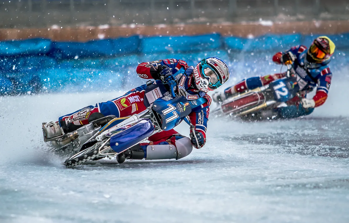 Photo wallpaper sport, bike, race, Ice Speedway