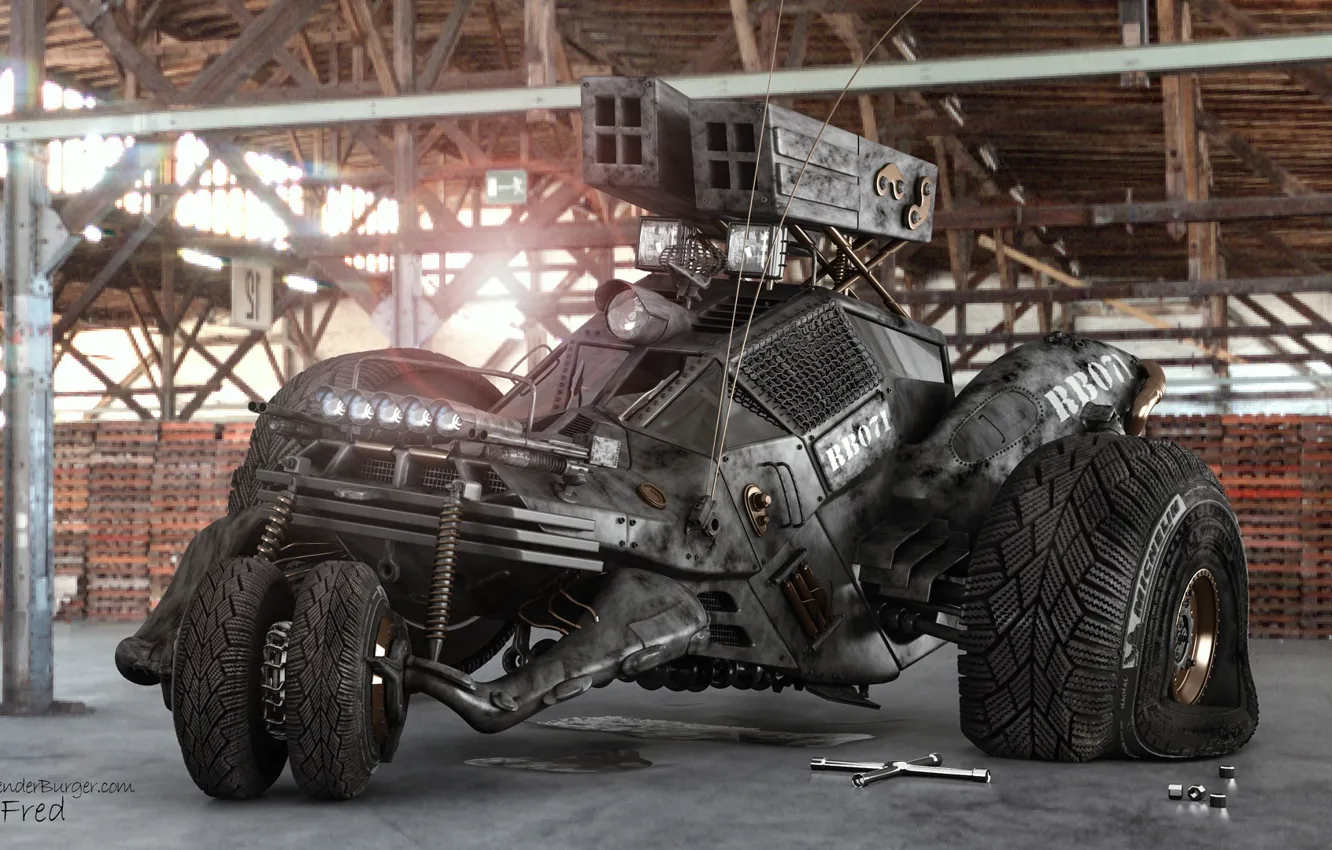 Photo wallpaper transport, hangar, RB071