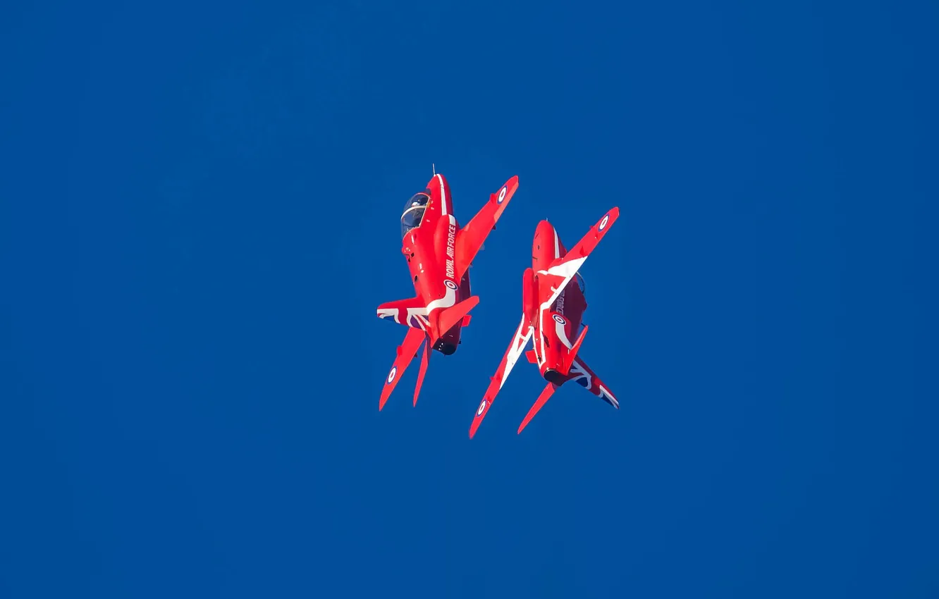 Photo wallpaper plane, jet, RAF, Red Arrows, Royal Air Force, aeroplane, The Royal Air Force Aerobatic Team