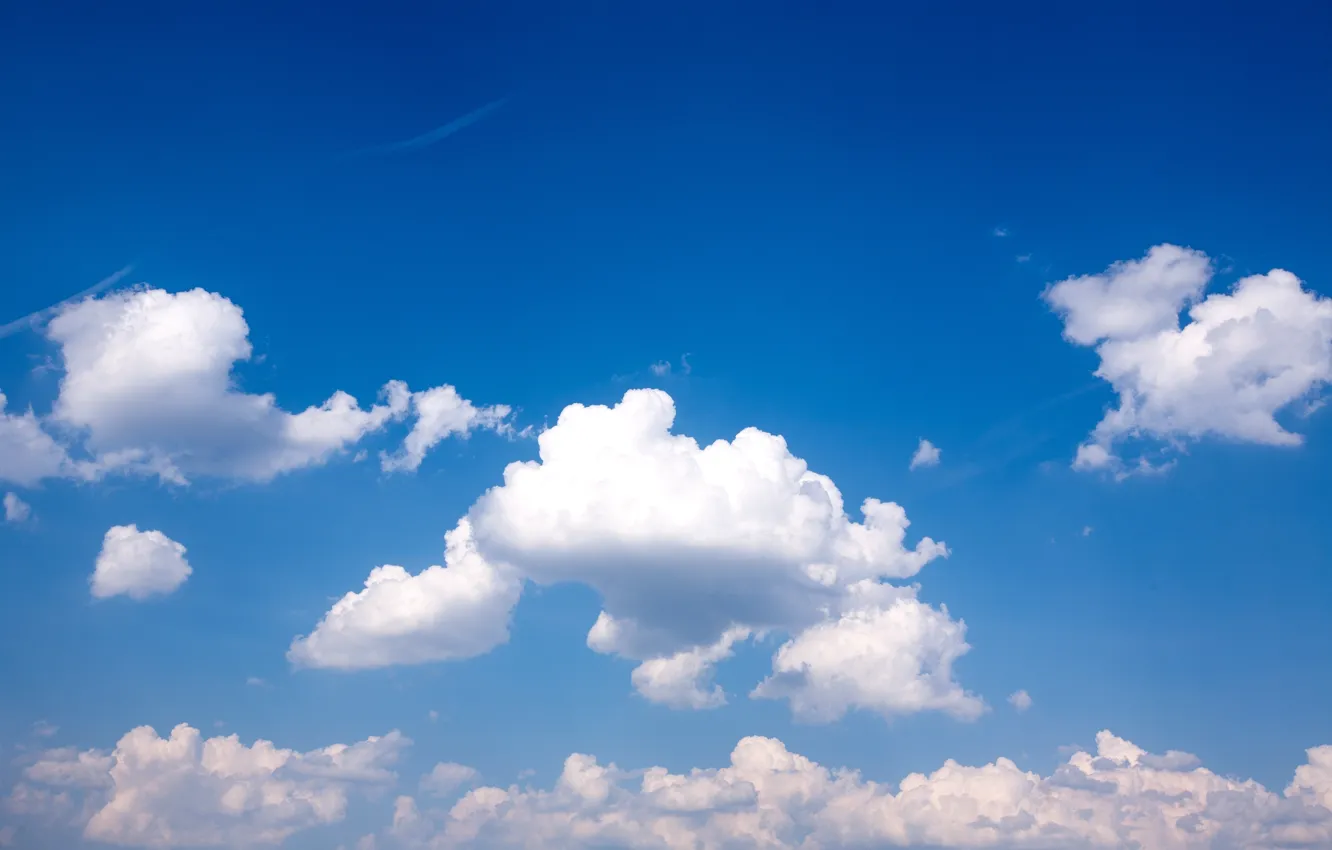 Photo wallpaper the sky, clouds, spring