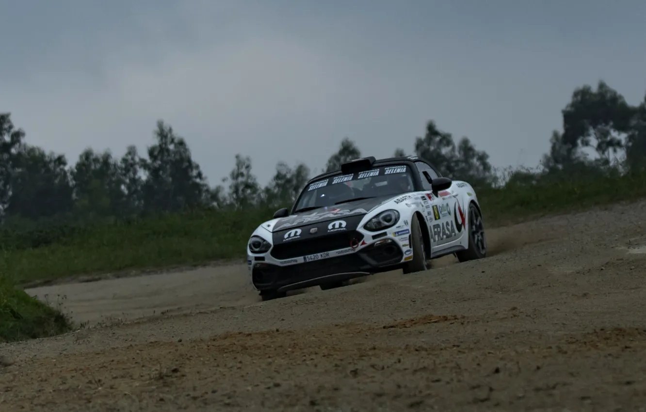 Photo wallpaper overcast, earth, rally, 2018, Abarth, 124 Rally