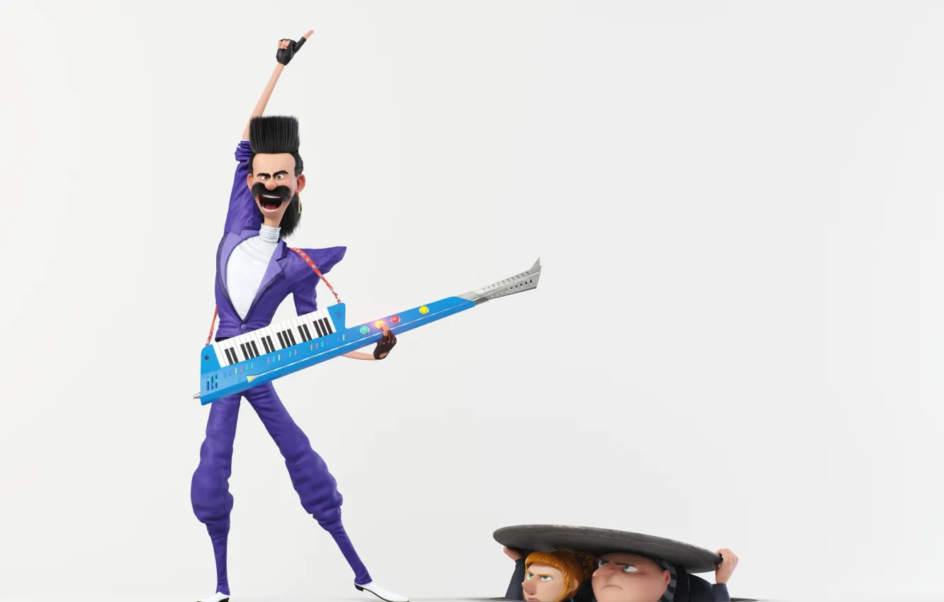 Photo wallpaper cinema, film, animated film, Despicable Me 3, Despicable Me, Gru, movie, Balthazar Bratt