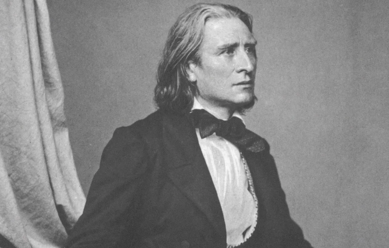 Photo wallpaper romantic, composer, romanticism, publicist, conductor, hungarian virtuoso pianist, Franz Liszt, Ferenc Liszt