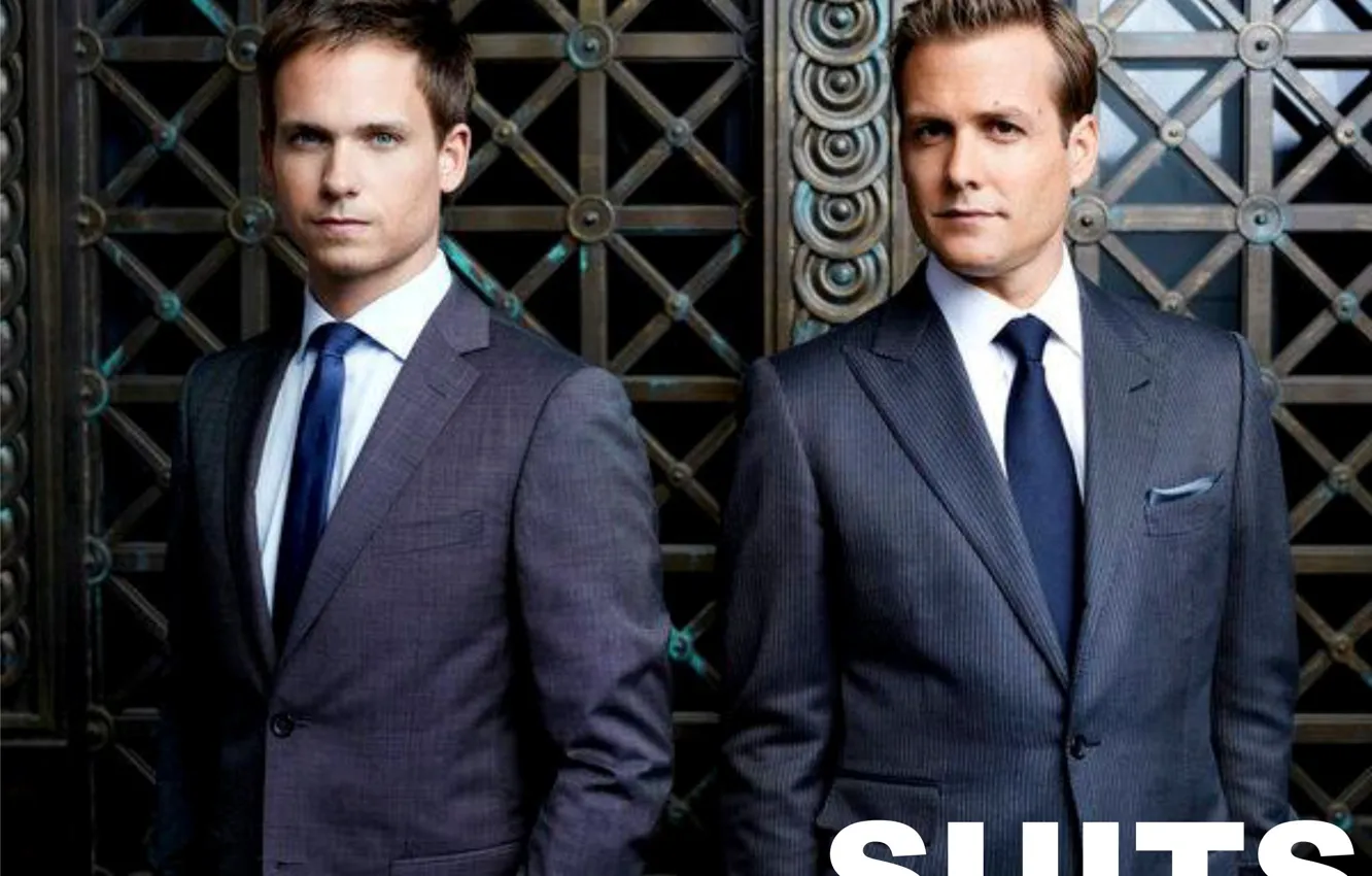 Photo wallpaper style, the series, fashion, suits, Gabriel Macht, Mike Ross, Patrick J. Adams, Force majeure