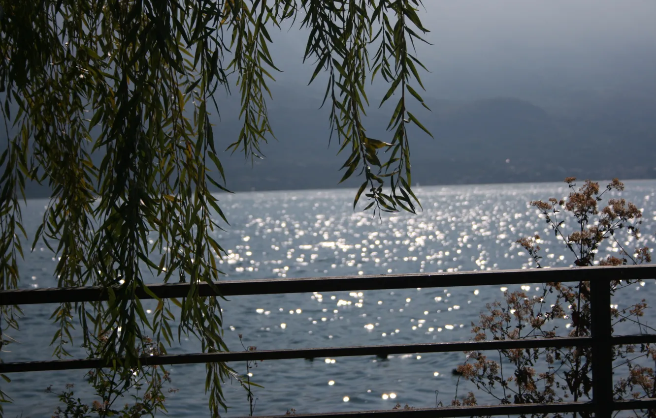 Photo wallpaper Sunset, Italy, Italy, Sunset, Italia, Lake Garda, Lake Garda, Gardasee
