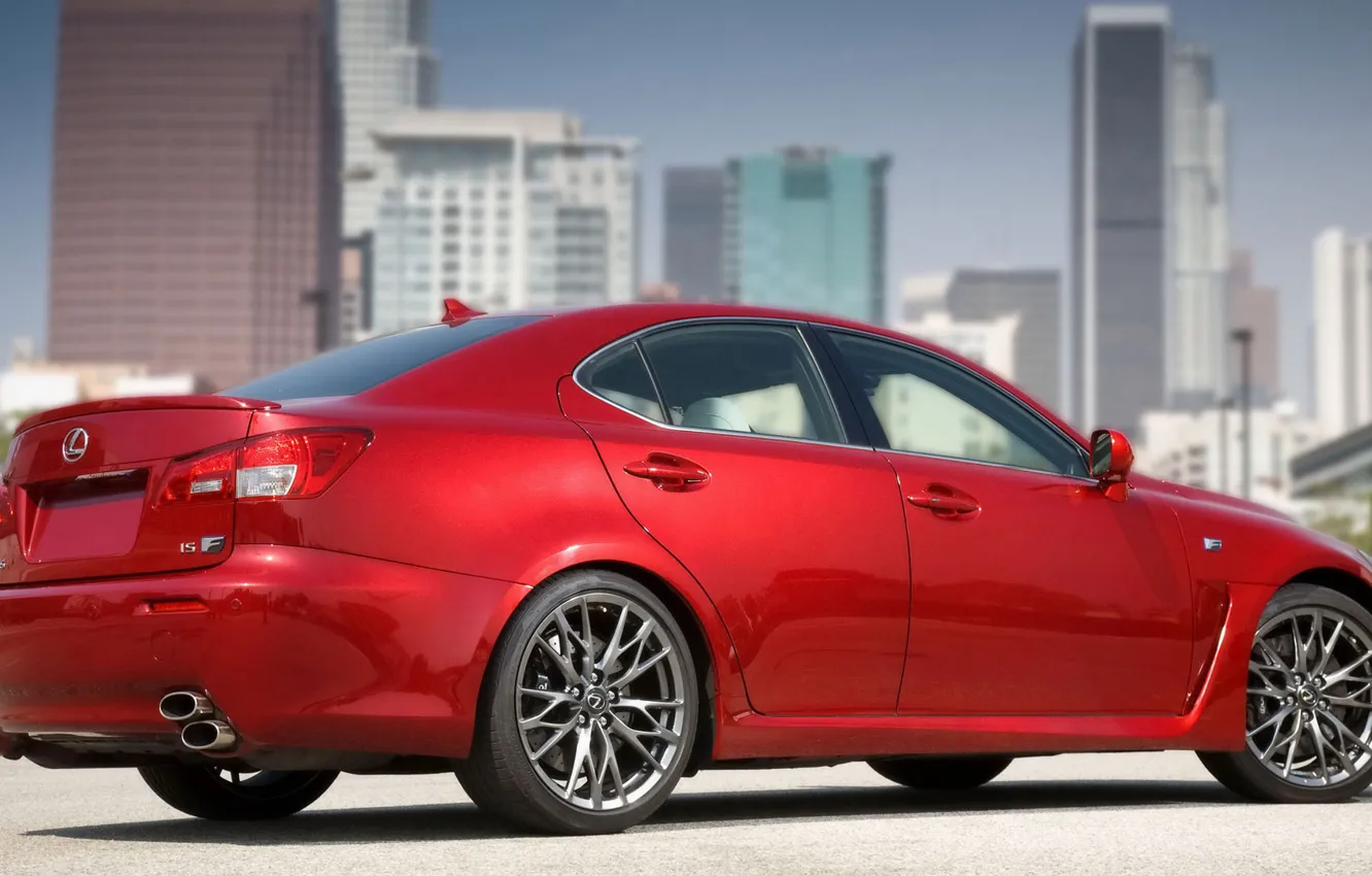 Photo wallpaper the city, Lexus, IS-F, sedan