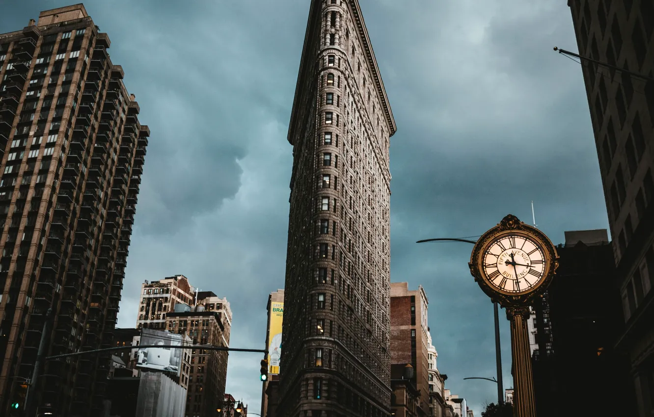 Photo wallpaper watch, home, USA, iron, New York