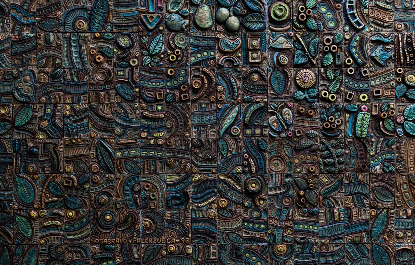 Photo wallpaper style, background, wall, figure