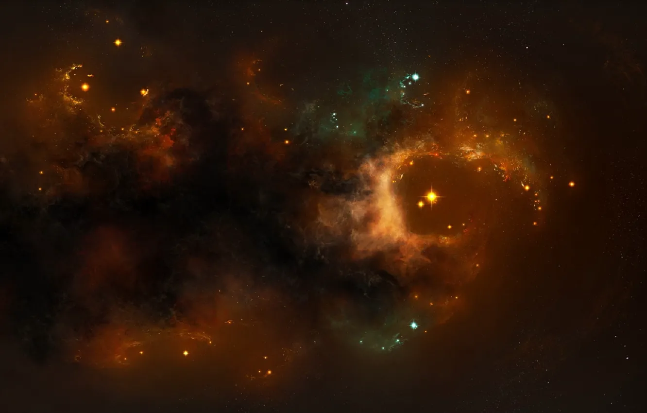 Photo wallpaper color, stars, Nebula, a lot, star formation