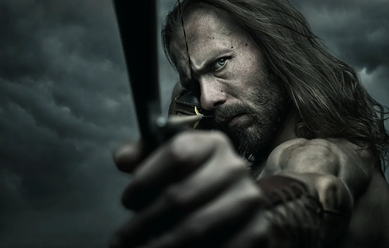 Photo wallpaper look, bow, Archer