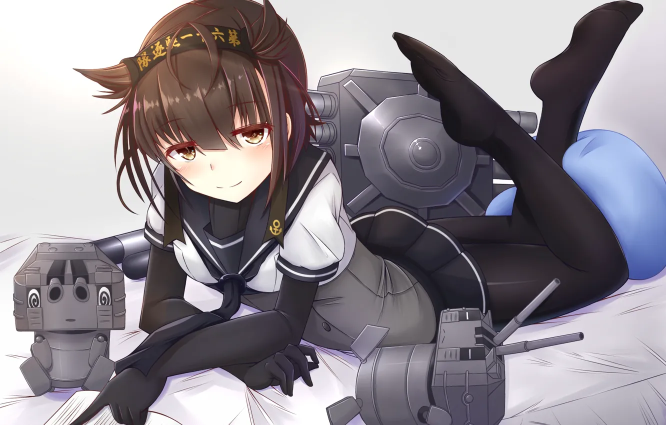 Photo wallpaper weapons, robots, girl, Kantai Collection, Naval Collection