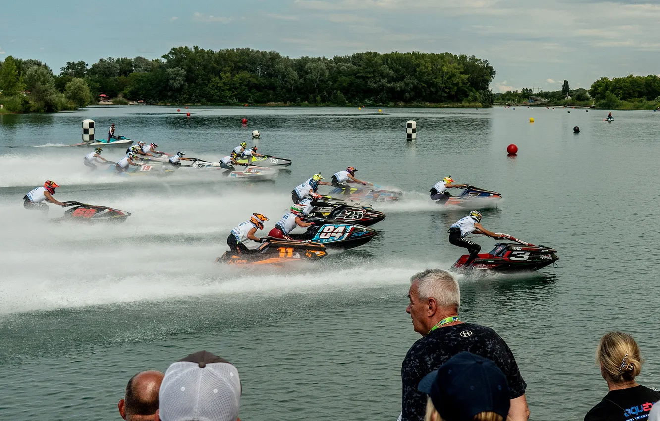 Photo wallpaper race, boat, speed