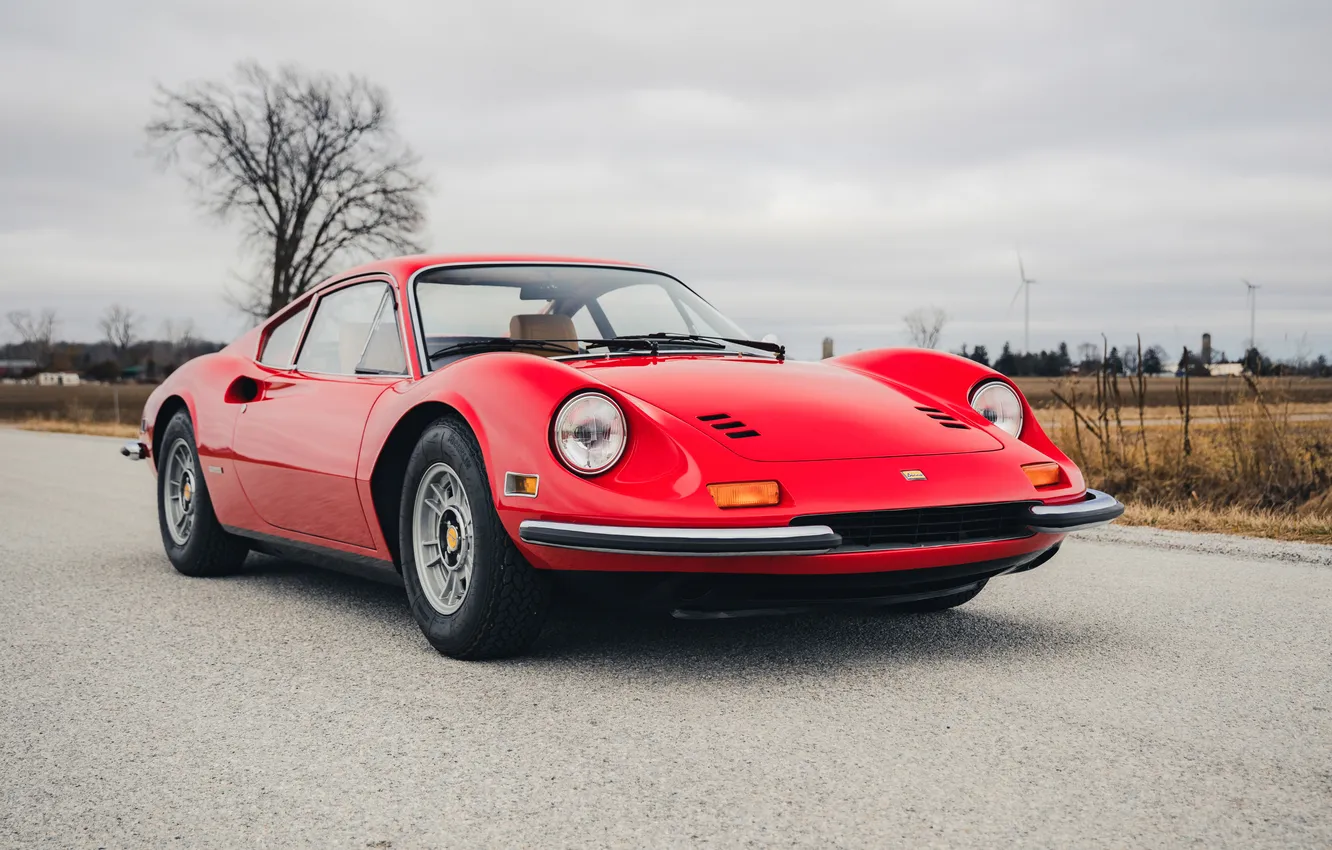 Photo wallpaper Ferrari, 1972, Dino, Ferrari Dino 246 GT