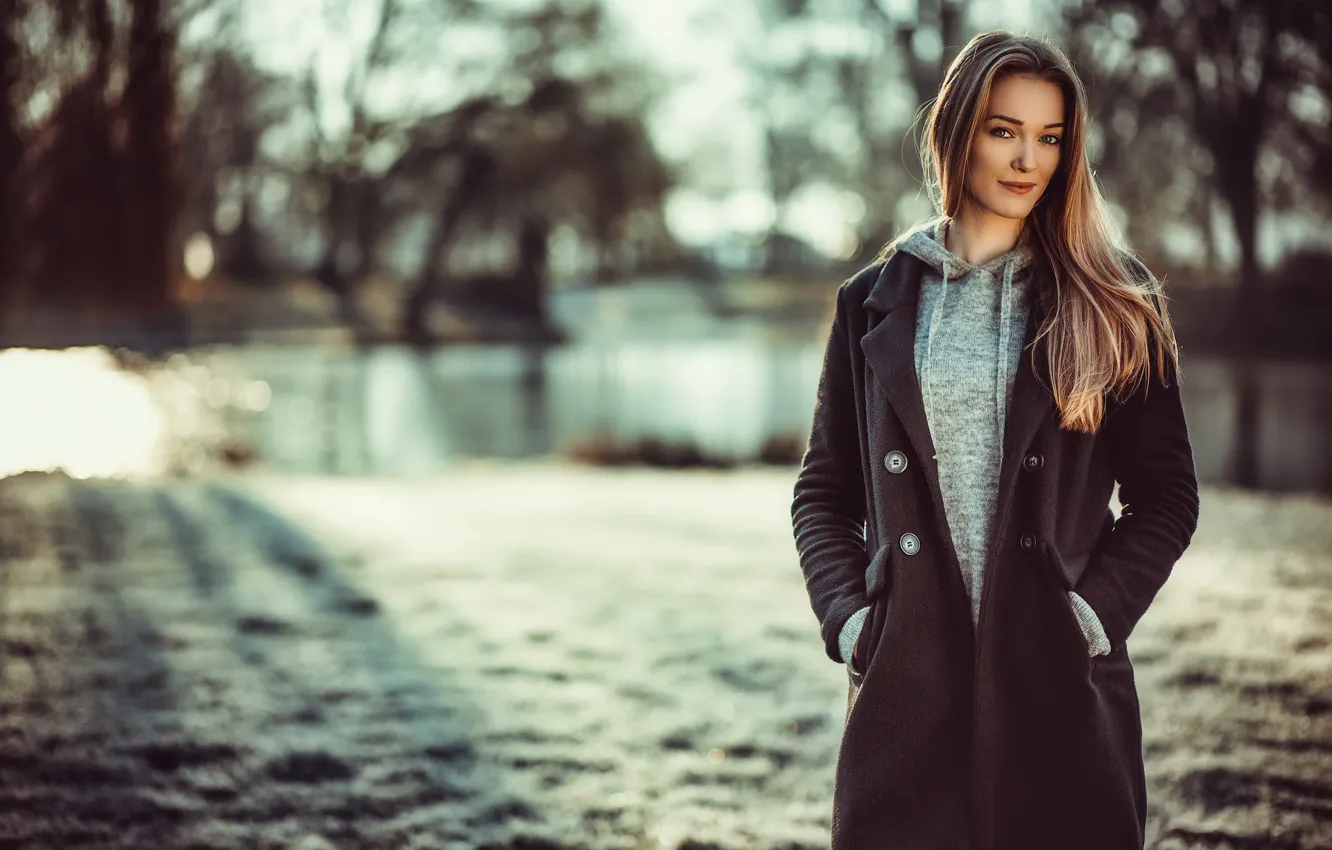 Photo wallpaper girl, background, Luisa Bergy, Andreas-Joachim Lins