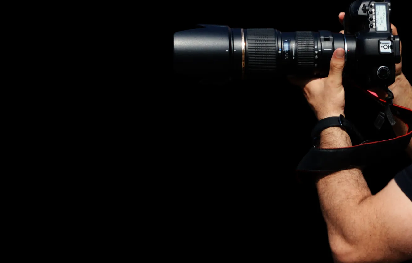 Photo wallpaper photographer, zoom, lenses, accessories, arms, photo camera