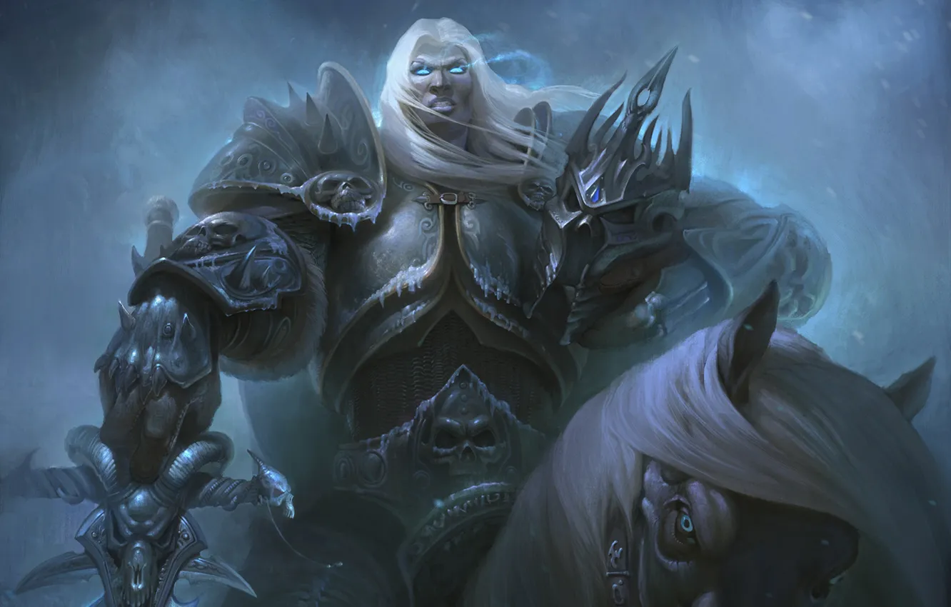Photo wallpaper WoW, World of Warcraft, warcraft, arthas, Knight of the Silver Hand, Prince of Lordaeron, arthas …