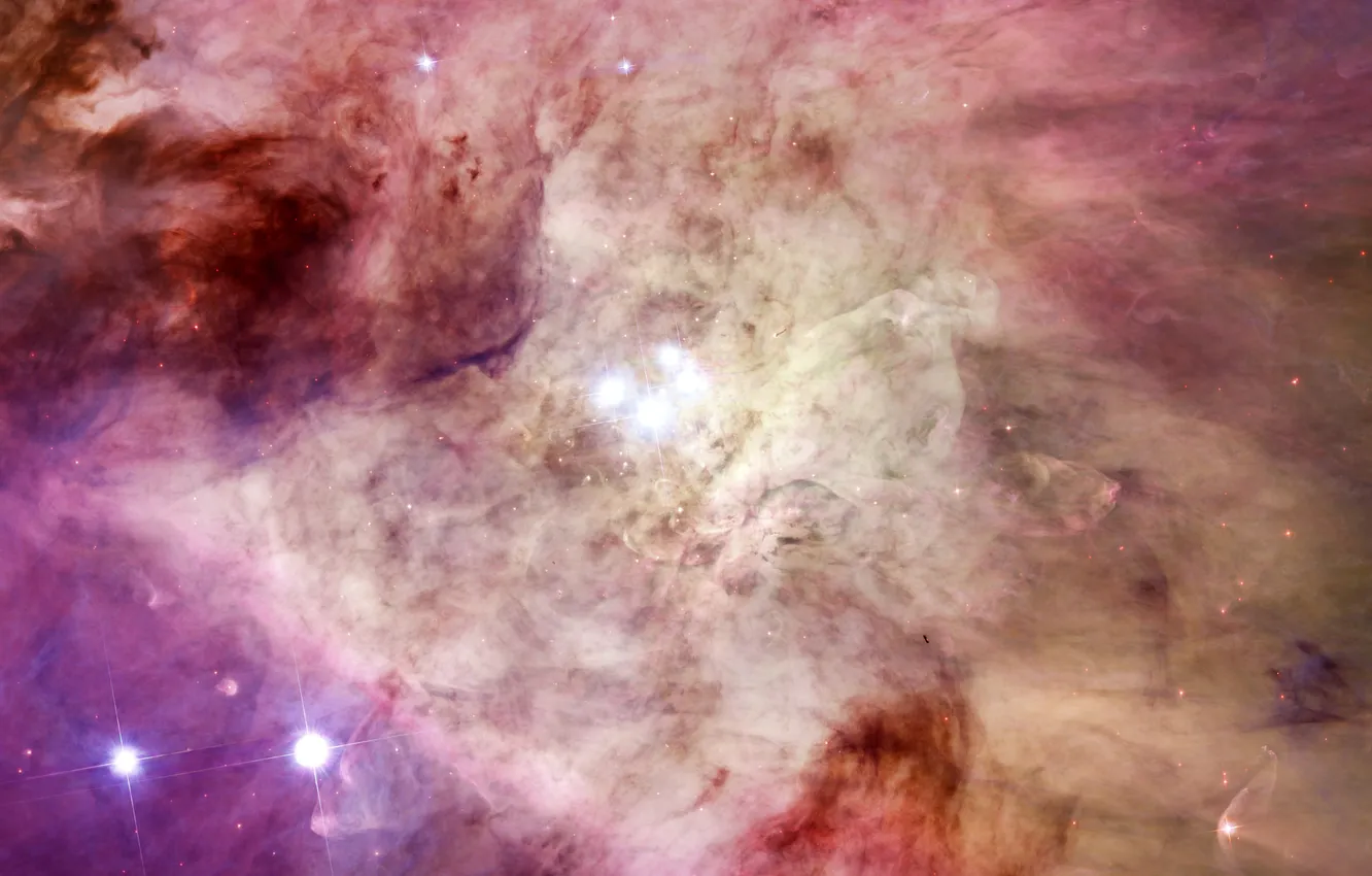 Photo wallpaper nebula, gas, chaos