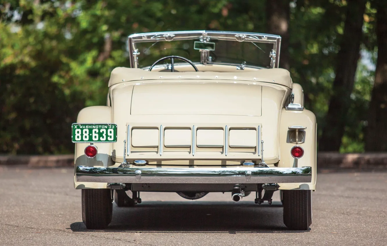 Photo wallpaper Roadster, rear view, Convertible, Chrysler Custom Imperial