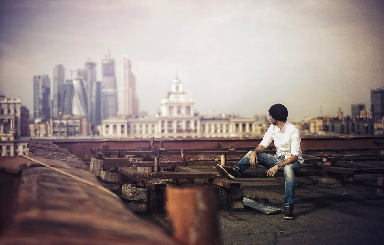 Photo wallpaper roof, the city, photographer, Karen Abramyan