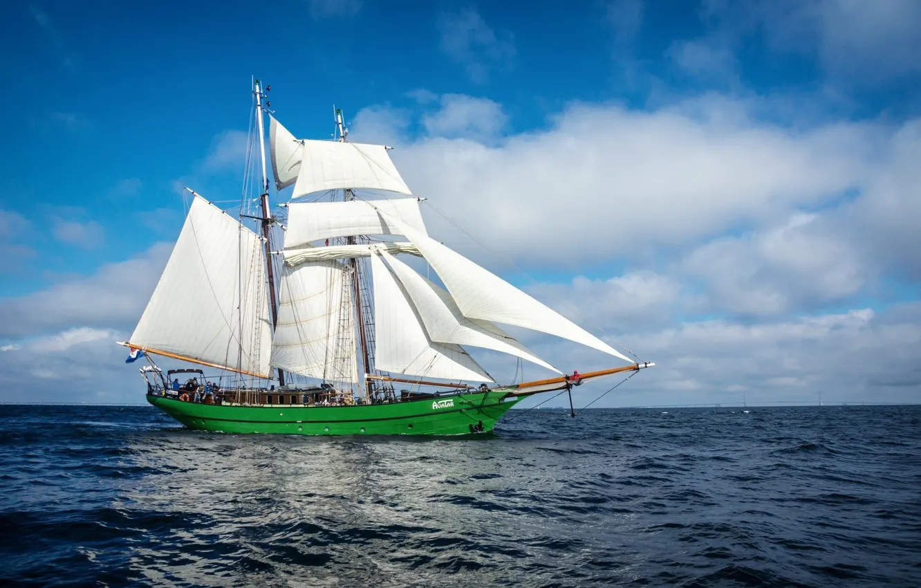 Photo wallpaper ship, sailboat, Avatar, ship on the sea