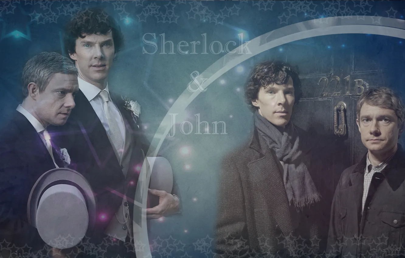 Photo wallpaper the series, Sherlock, coat, Dr. Watson, Sherlock and Watson