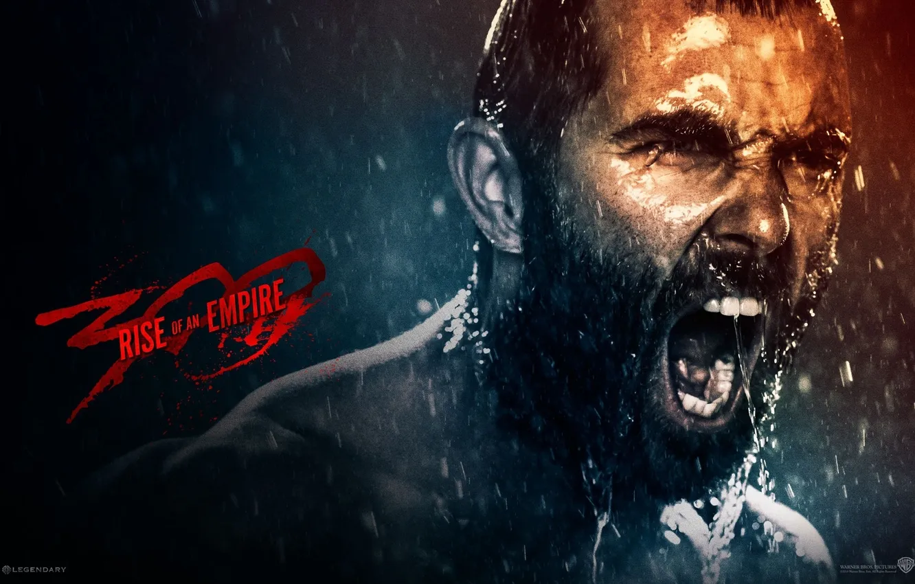 Photo wallpaper rain, 300 Spartans: rise of an Empire, 300: rise of an empire, Sullivan Stapleton, themistocles, …